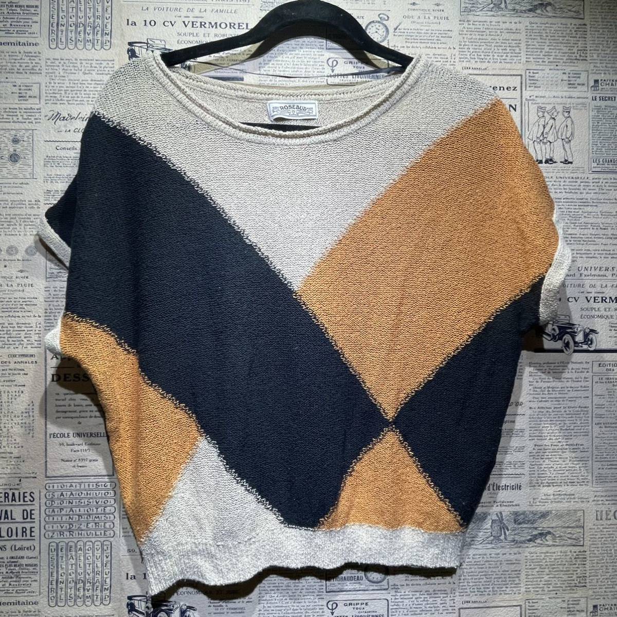 ROSE BUD ローズバッド 半袖ニット size F拍卖