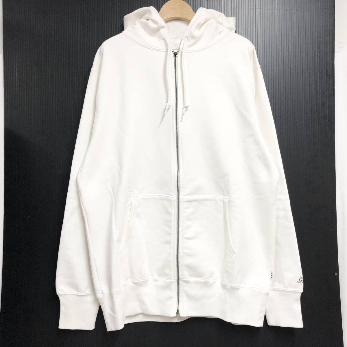 ○★新品未使用 GOD SELECTION XXX (ゴッドセレクショントリプルエックス) プリントフルジップパーカー L ホワイト★○拍卖