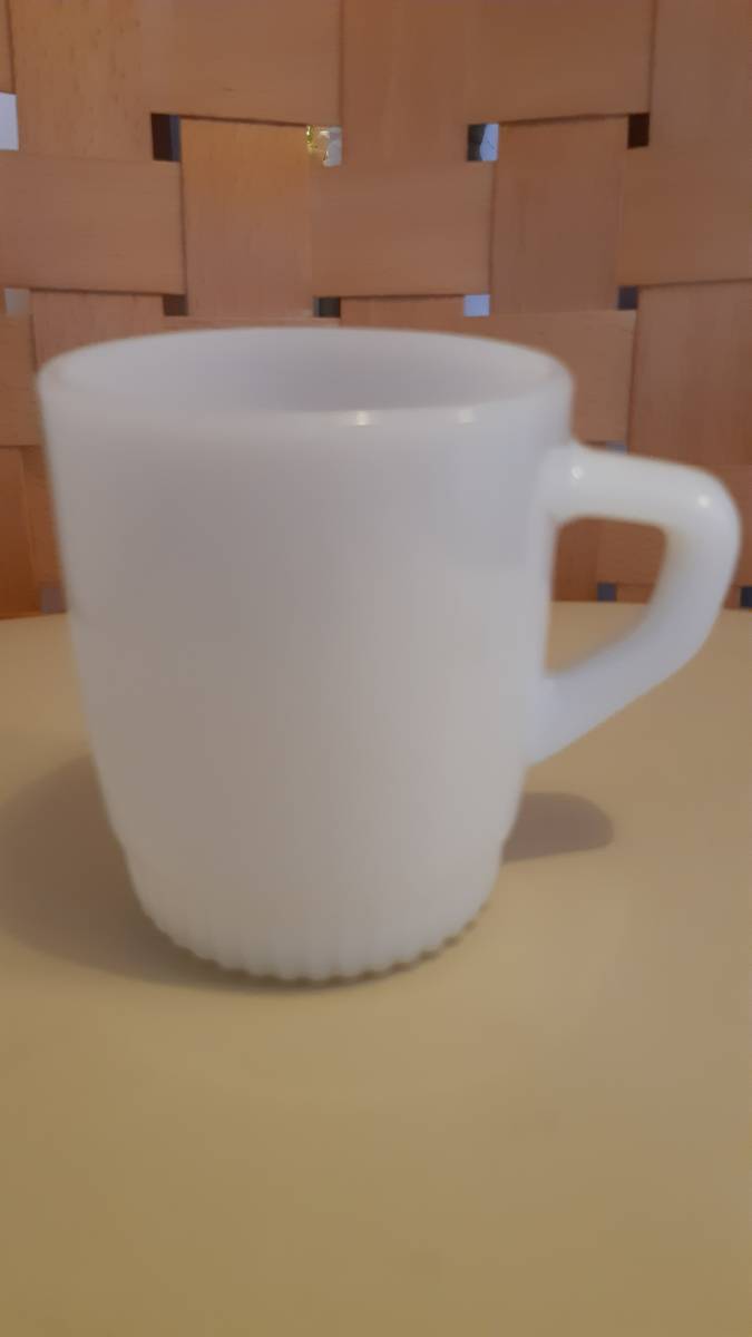 ■ファイヤーキング(FIRE KING)■スタッキングマグ ホワイト■Excellent■拍卖