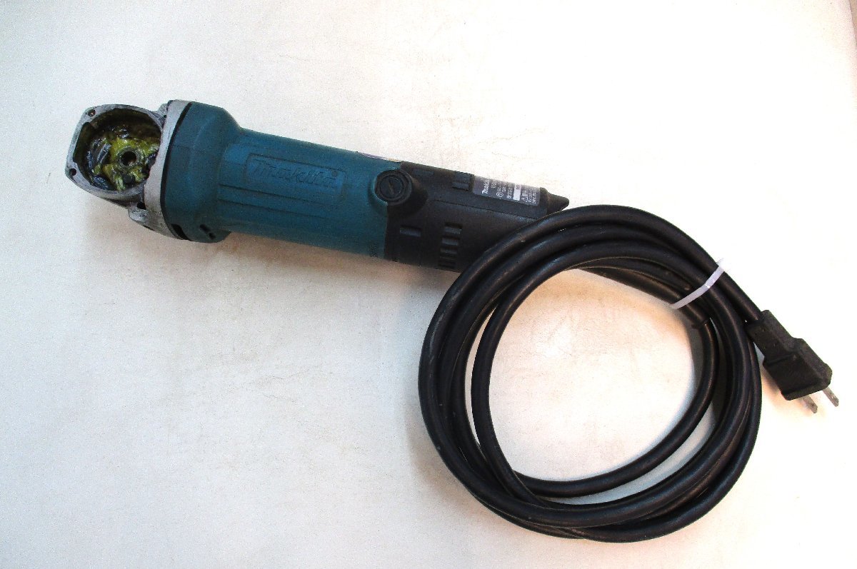 ★ 94443 JUNK マキタ 4104BA ディスクグラインダ 頭部品無 回転・ブレーキ動作確認済 逆回転仕様 カッタ専用 JUNK ★拍卖