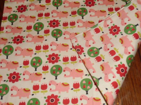 No.71 裏付ランチョンマット ハンドメイド 25x35 ピンク かばさん 女の子拍卖