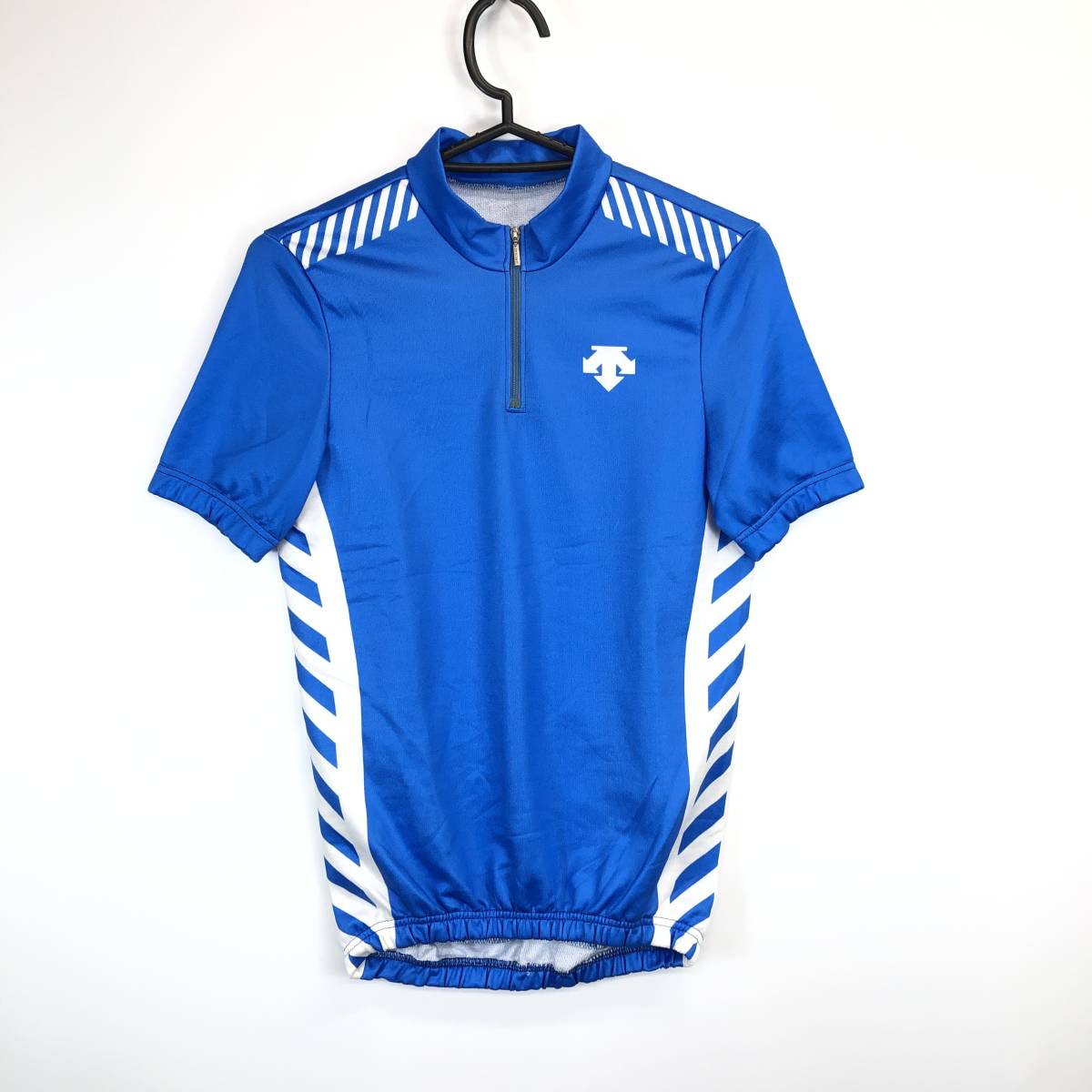 デサント DESCENTE 半袖サイクルジャージ ブルー スイス製 90s拍卖
