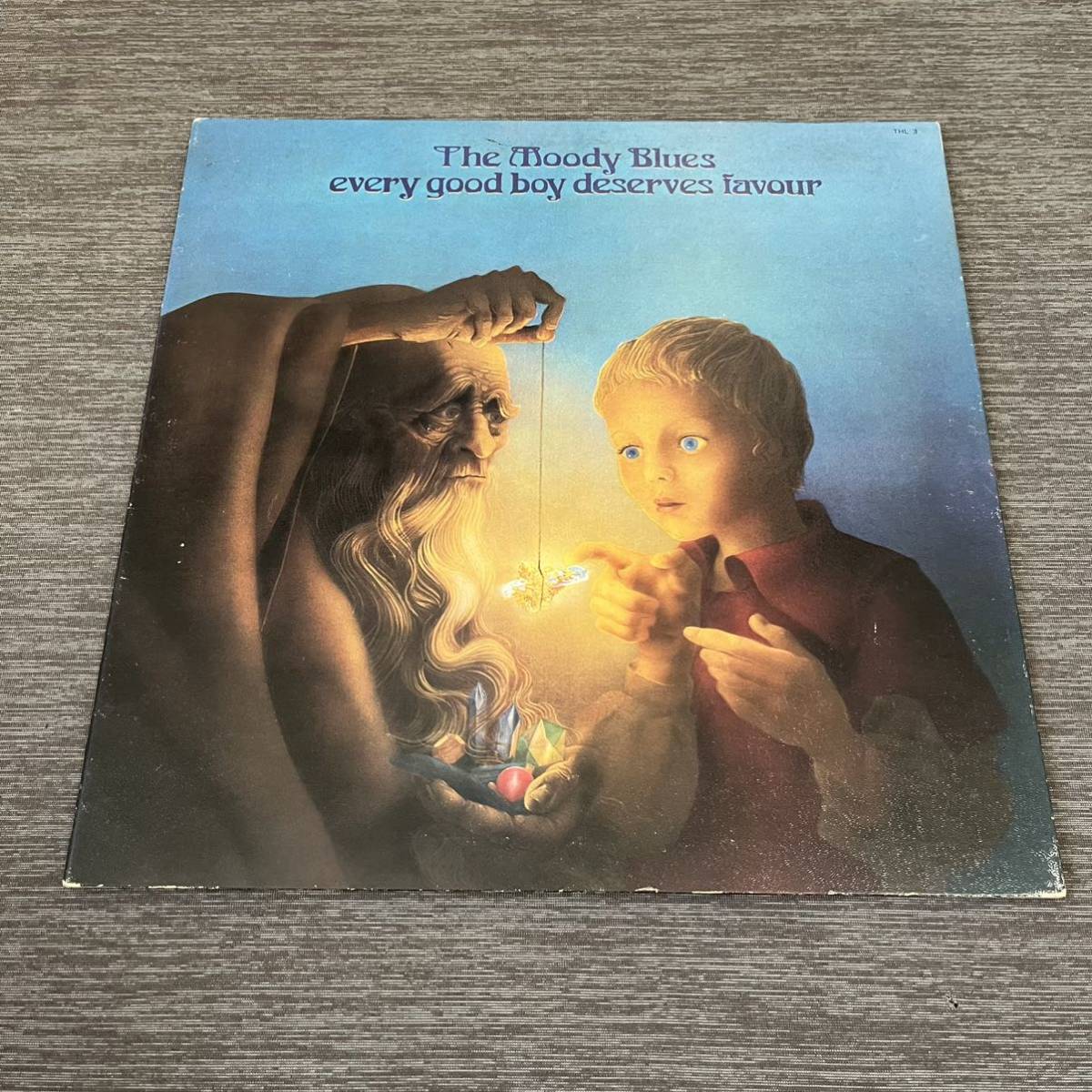 【国内盤】THE MOODY BLUES EVERY GOOD BOY DESERVES FAVOUR ムーディーブルース 童夢/LP レコード/THL-3/ライナー無/洋楽ロック拍卖