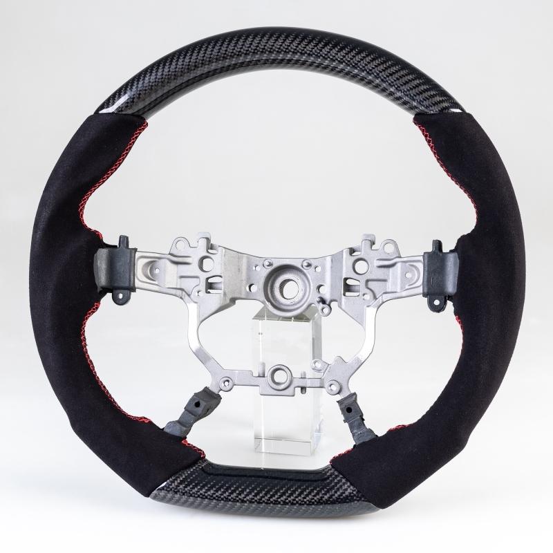 トヨタ用 ランドクルーザー プラド アルファード ヴェルファイア D型 ステアリング ホイール ハンドル カーボンX本革スエード拍卖