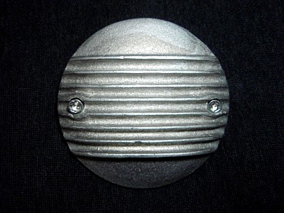 アルミ製ポイントカバー リブ付き アルミ製 ハーレー エボ ショベル スポーツスター ボルト ガスケット キャスト 鋳物拍卖