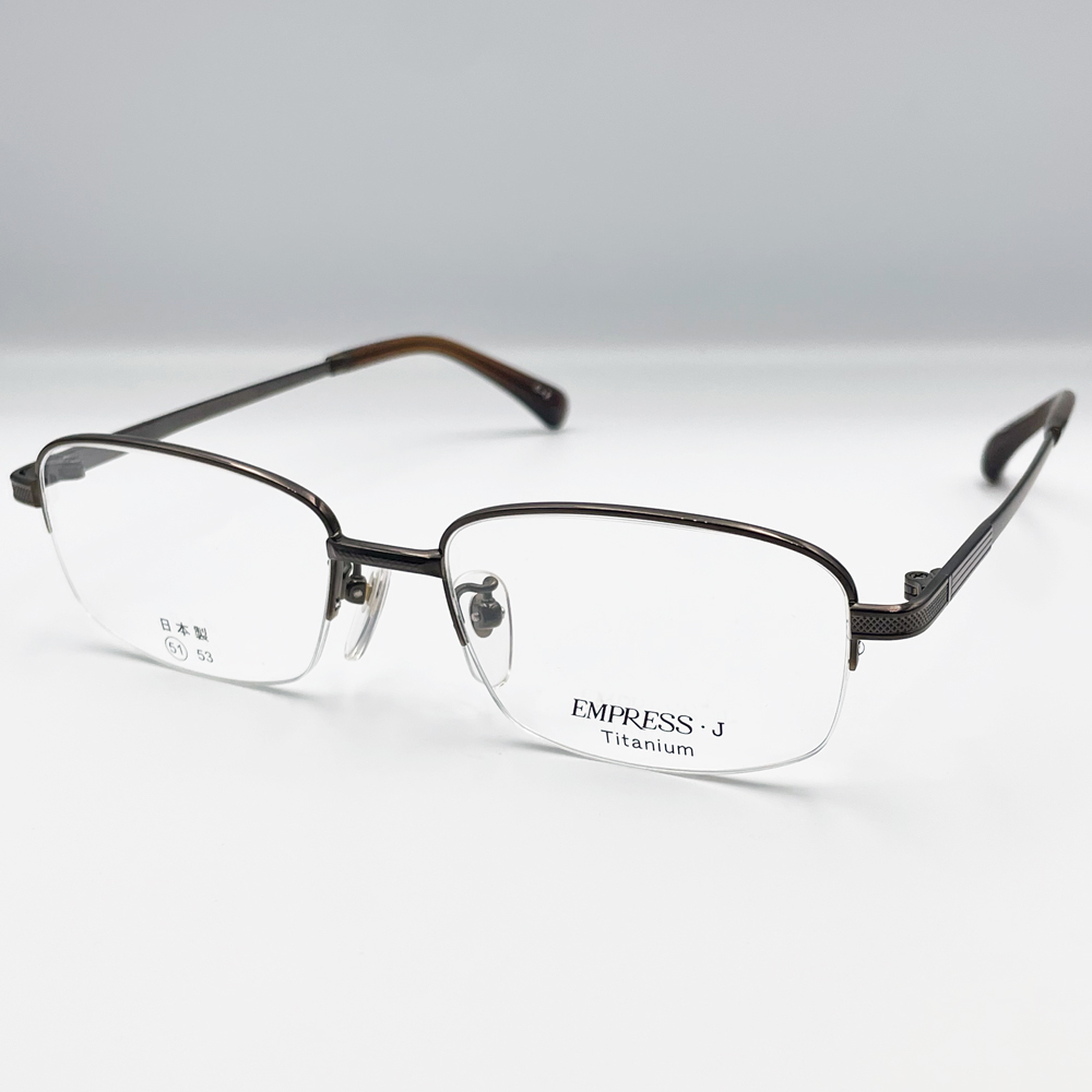 メガネフレーム EMJ-7035 MF1023 EMPRESS.J エンプレスジェイ ナイロール チタニウム チタン 52□17 日本製 メガネ 新品未使用 送料無料拍卖