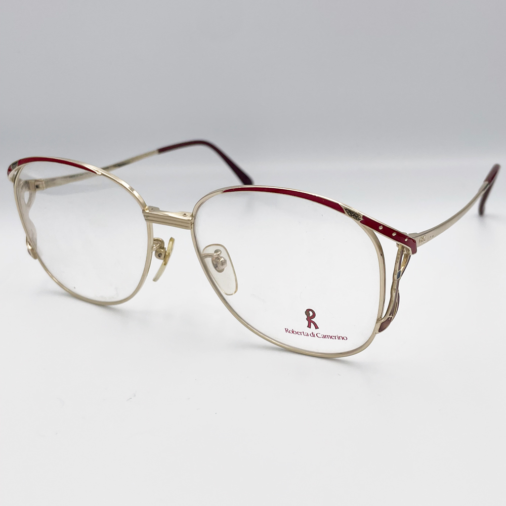 メガネフレーム Roberta di Camerino ロベルタ ディ カメリーノ 416 フルリム デッドストック メガネ 眼鏡 送料無料拍卖