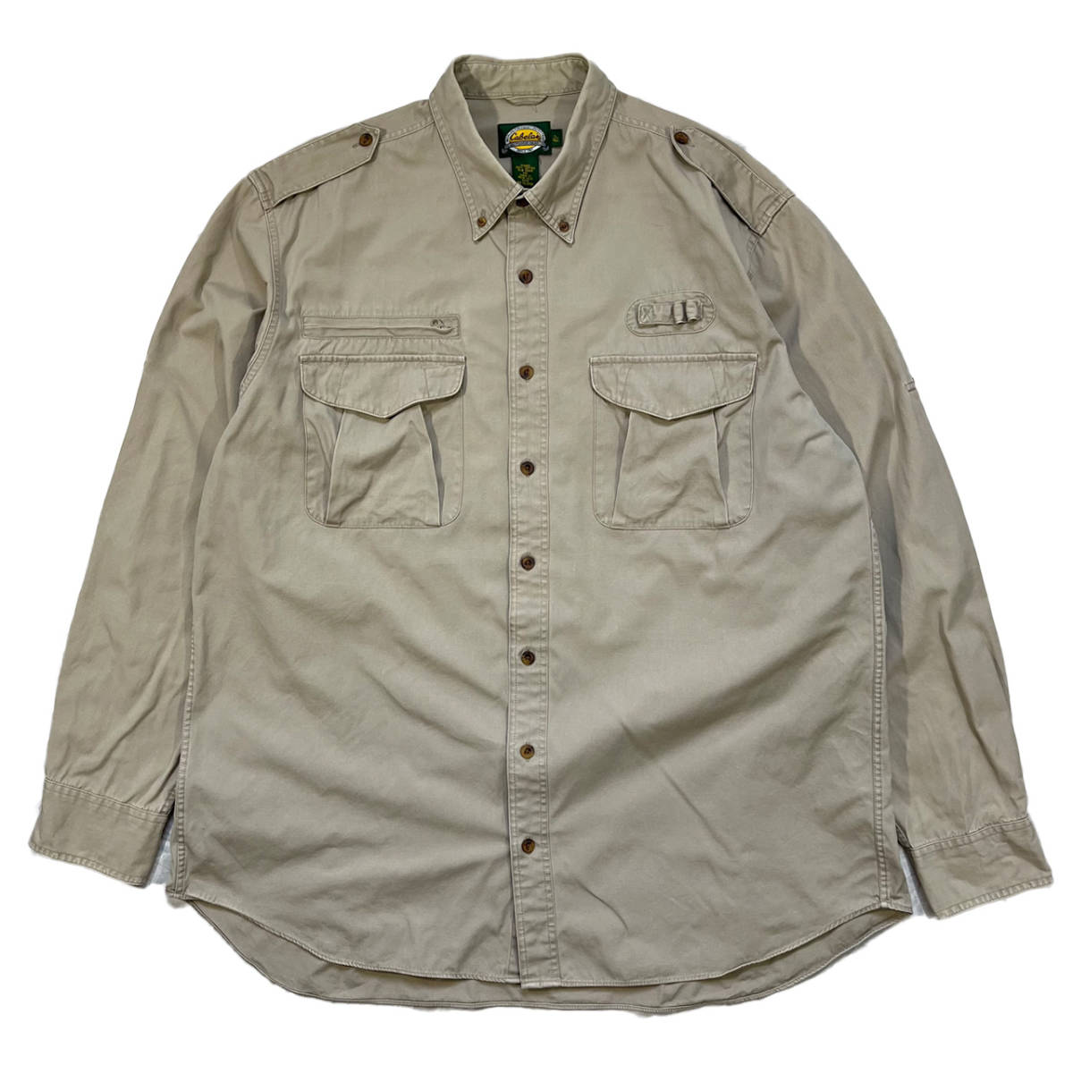 US カベラス ミリタリー アウトドア ボタンシャツ アメリカ古着 サイズ L拍卖