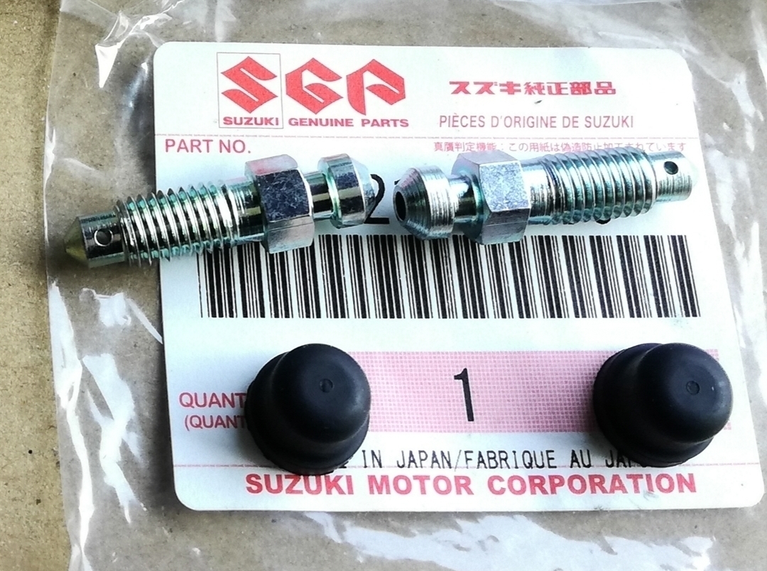 ペイペイSUZUKI 純正 GSX750S 刀 エア抜き ボルト セット 1台分 GSX1100S ダブル ディスク用拍卖
