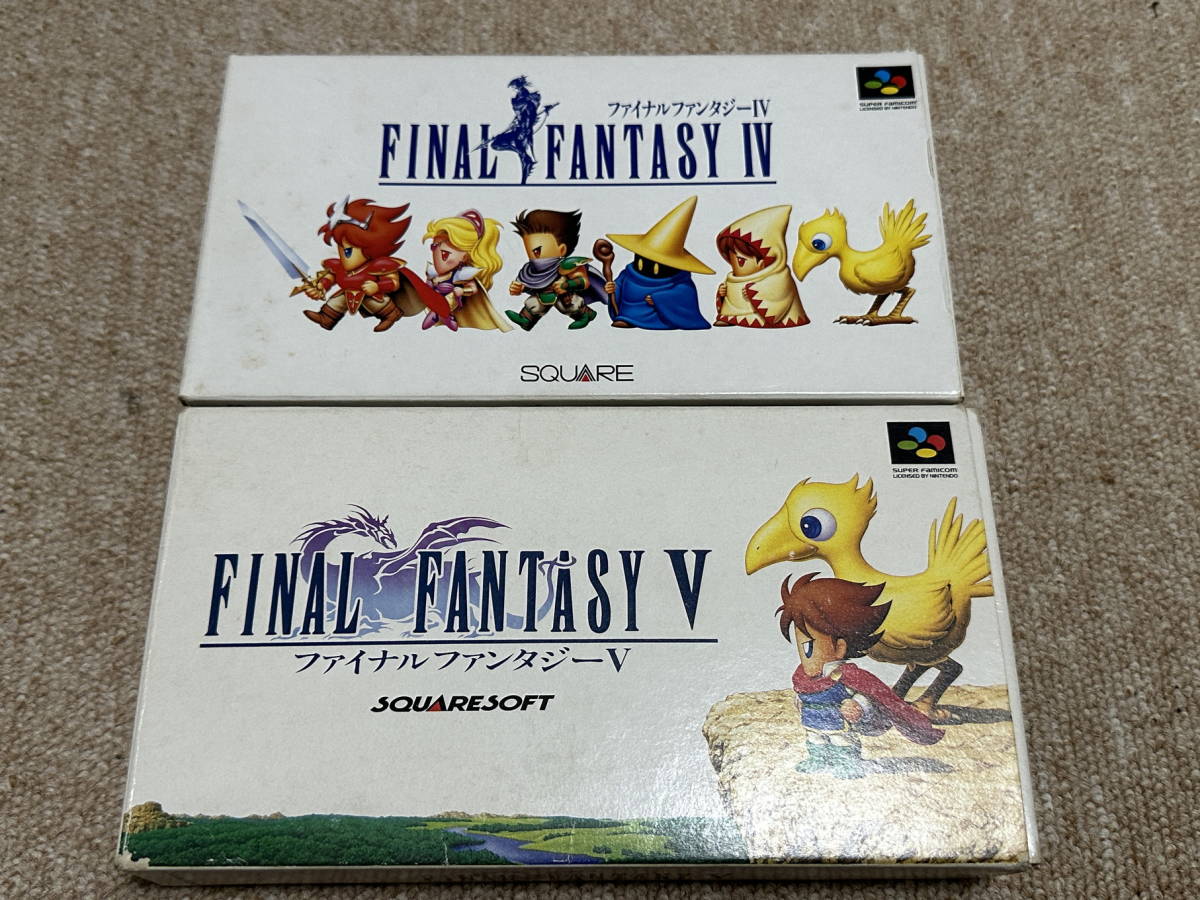 スーパーファミコン(SFC)「FINAL FANTASY シリーズ2本セット」(箱・説 付/S-8187.8089)拍卖