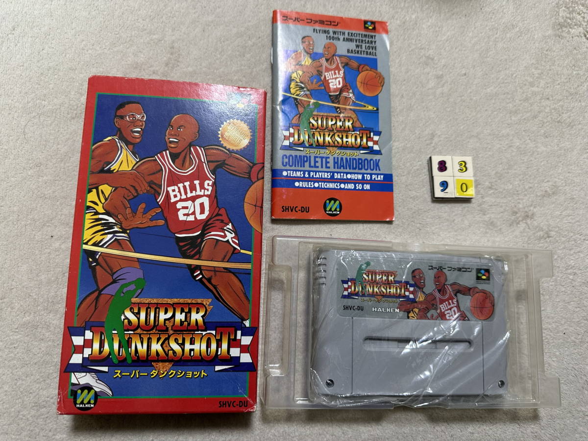 スーパーファミコン(SFC)「スーパーダンクショット」(箱・説明書 付/S-8390)拍卖