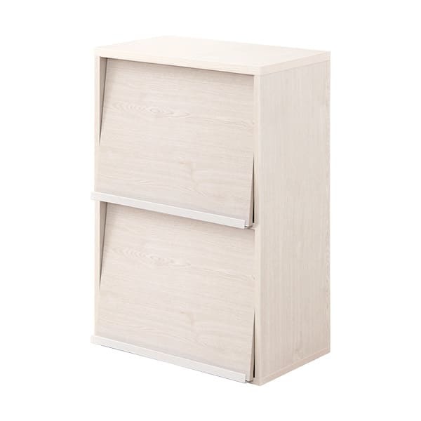 収納家具【DEALS-ディールズ-】 フラップ扉2枚タイプ DS60-F2-WOK ホワイトオーク拍卖