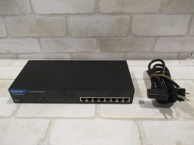 Ω 新E 0019♪ 保証有 ELECOM【 EHB-UF2A08-PF 】エレコム PoEスイッチングハブ 100BASE-TX対応・祝10000!取引突破!!拍卖