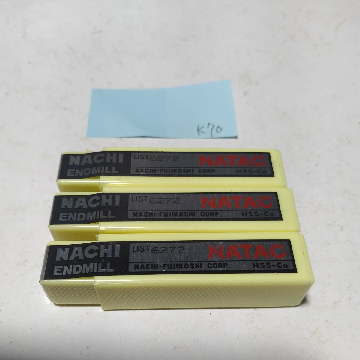 k70 未使用 ナチ ナタック ハイスエンドミル Φ4.5 2枚刃 S2 3本セット NACHI拍卖