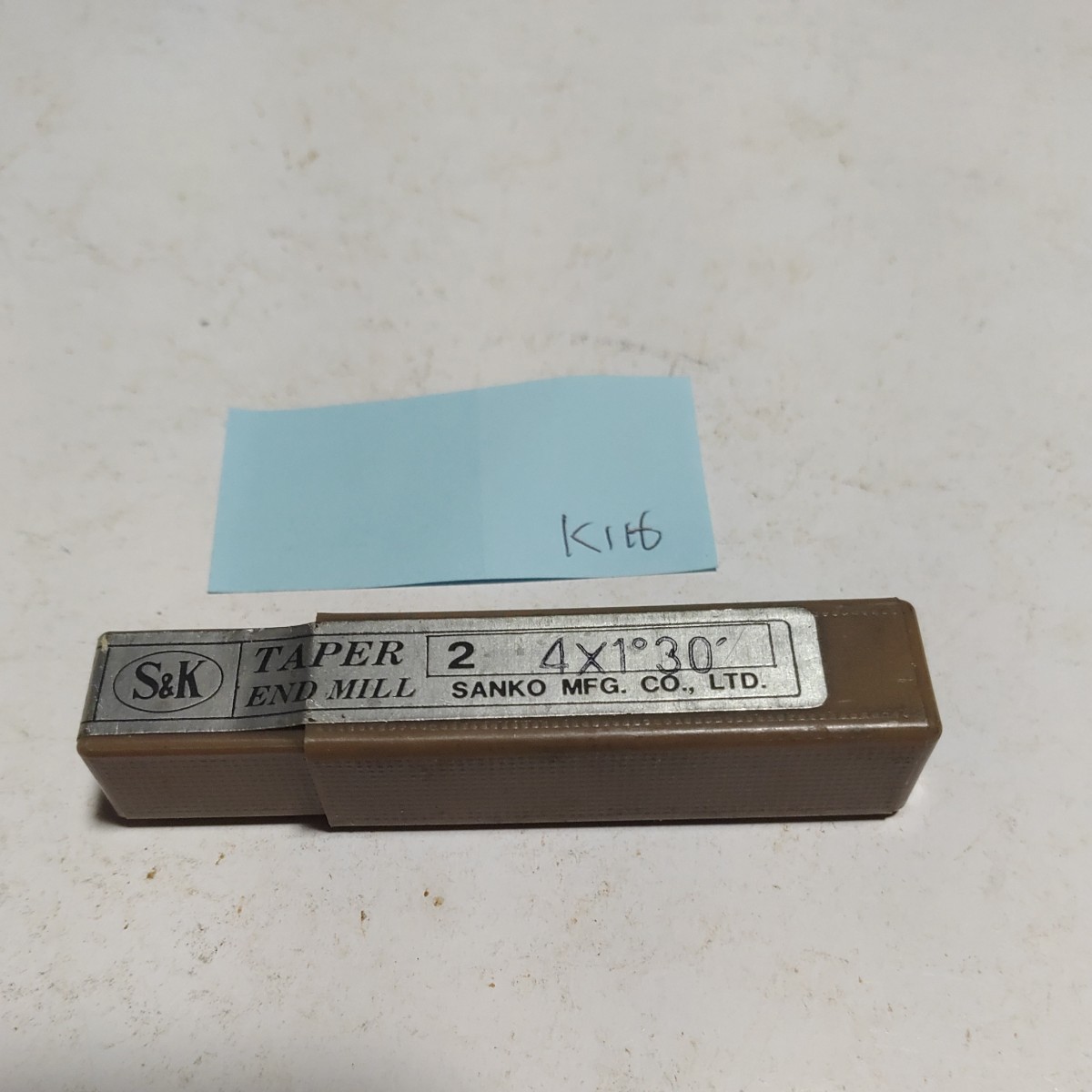k116 未使用 S&K テーパーエンドミル SPM TE Φ4×1°30′ 拍卖