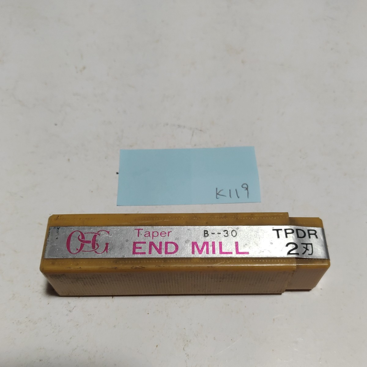 k119 未使用 OSG テーパーエンドミル TPDR Φ3×2° 2枚刃 拍卖