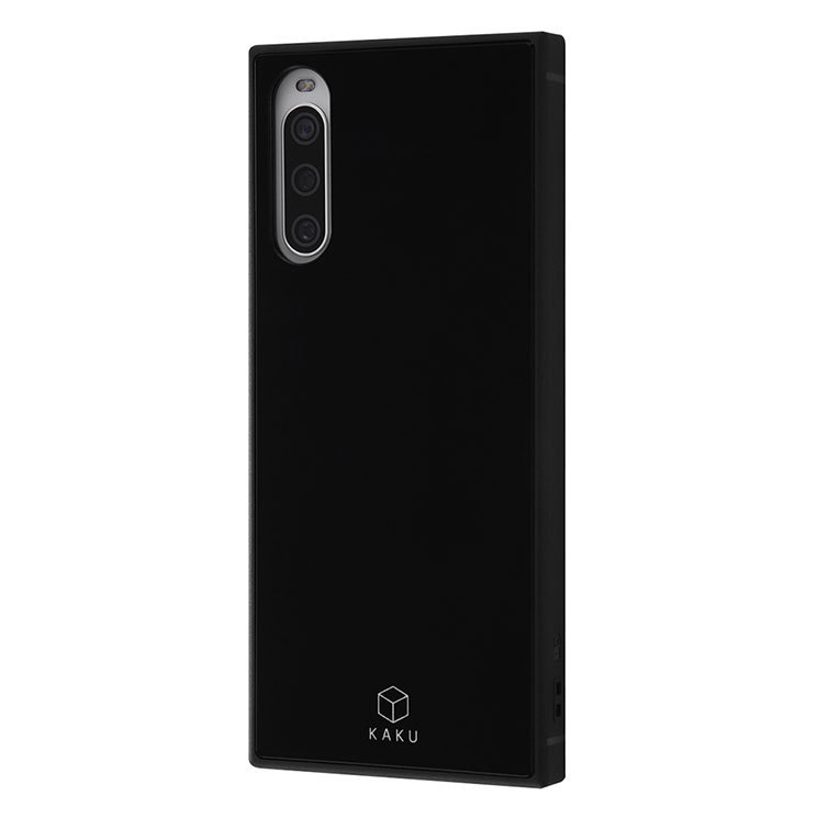 Xperia 10 IV ケース ブラック カバー 耐衝撃 ハイブリッド KAKU 四角 スクエア シンプル おしゃれ オシャレ イングレム拍卖