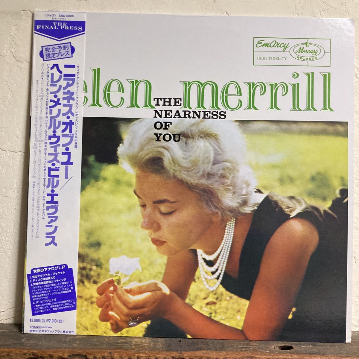 ヘレン メリル ウィズ ビル エヴァンス /ニアネス オブ ユー MONO 完全予約限定プレス拍卖