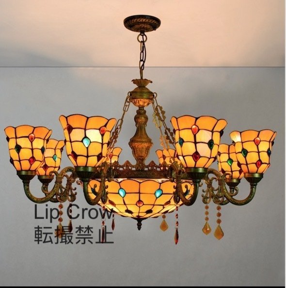 入手困難 ステンドグラス ペンダントライトチョウチョウ 天井照明ステンドグラスランプ ガラス工芸品 豪華拍卖