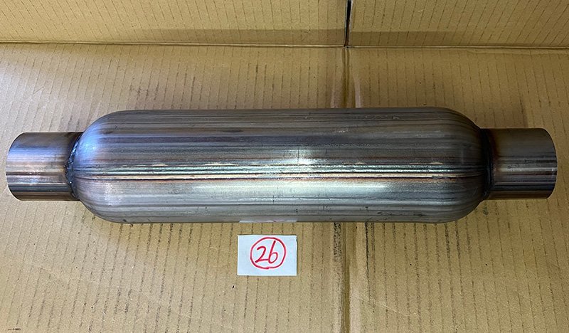 難あり 値下 グラスパック ステンレス マフラー ショート管 26 アメ車 旧車 チェリーボム ストレート ローライダー サイレンサー 中間タイ拍卖