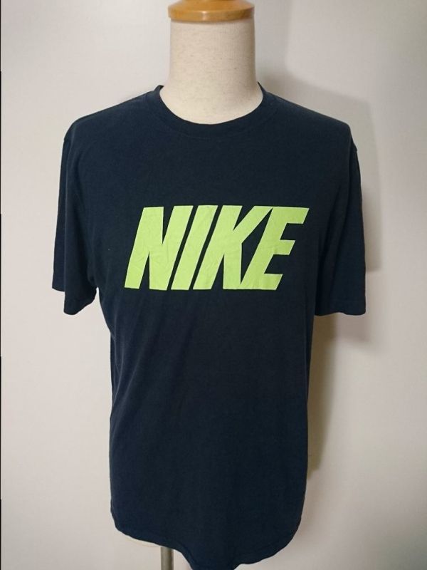 ☆NIKE ナイキ DRI-FIT プリント Tシャツ スポーツ US【S】ブラック コットン 古着 ◆81178◆拍卖