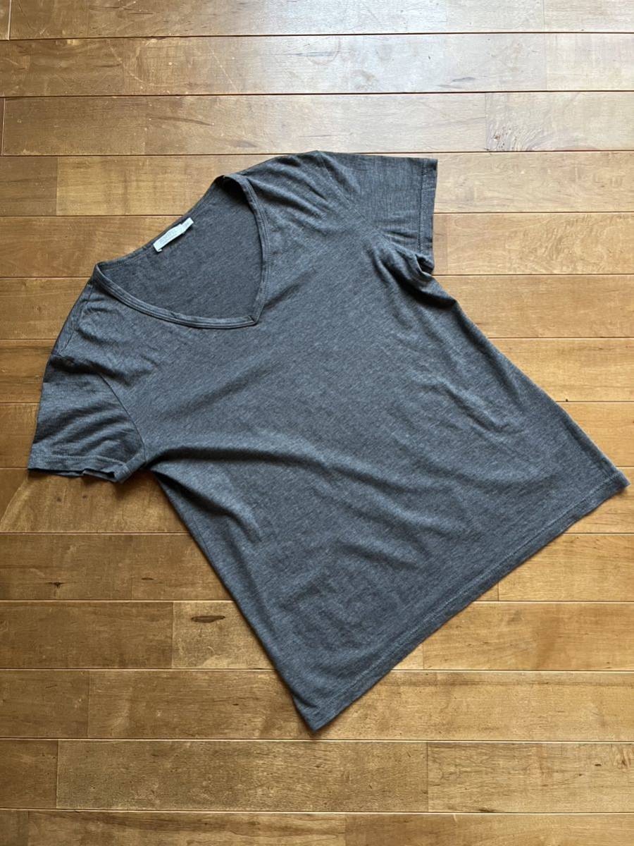 SUNSPEL サンスペル Ⅴネック ショートスリーブカットソー ソリッド(無地) グレー サイズM Bshop購入 ウィメンズ拍卖