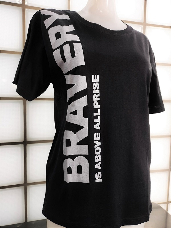 ティモシー BRAVERY ブラック Lサイズ 天竺 綿100% 半袖Tシャツ 新品 Timothy拍卖