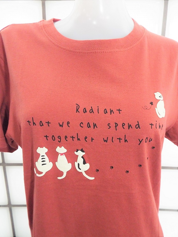 ティモシー Radiant レンガ Lサイズ 天竺 綿100% 半袖Tシャツ 新品 Timothy拍卖