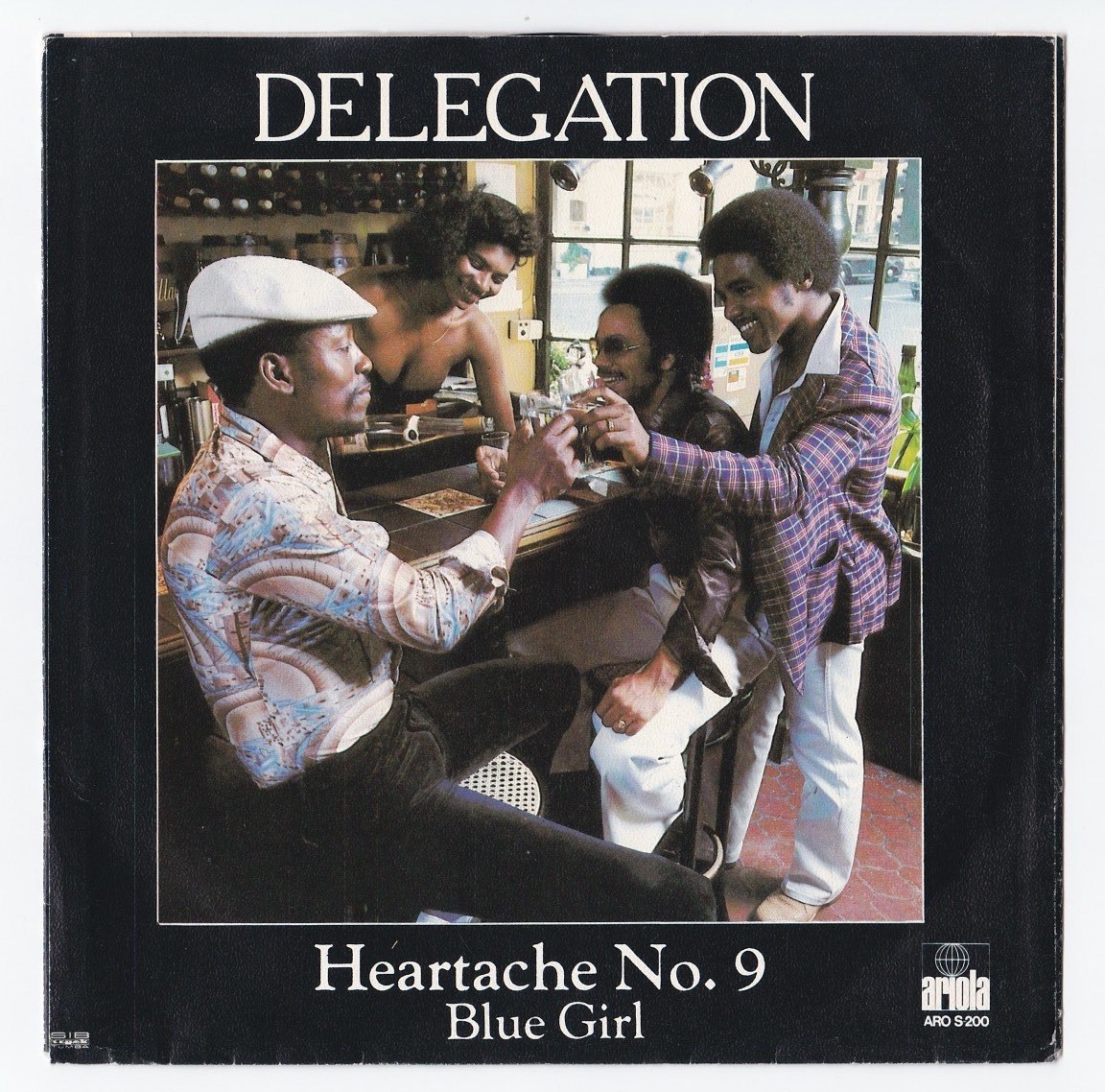 ダンクラ7inch★DELEGATION / Heartache No9 / Blue girl★スウェーデン盤・picture sleeve・Ariola★拍卖