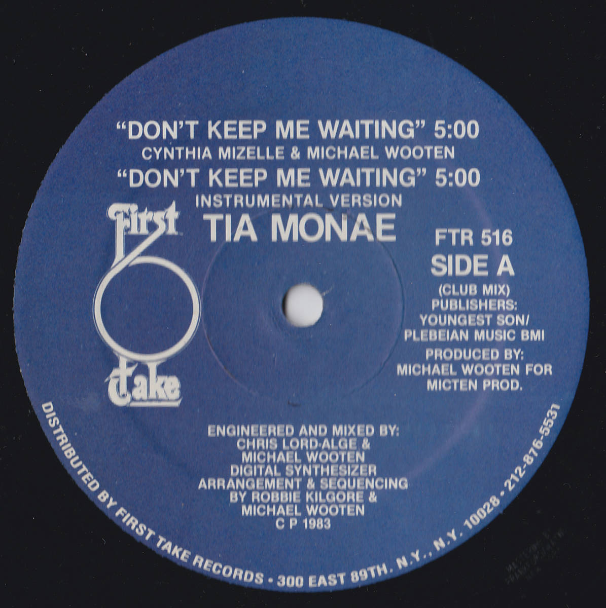 ダンクラ12inch★TIA MONAE / Don’t keep me waiting★First take★拍卖