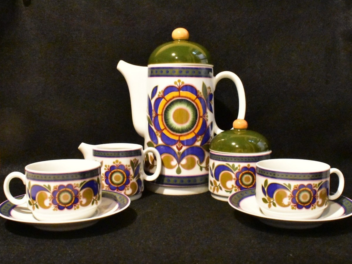 ドイツ ババリア シルンディング コーヒーセット カップ&ソーサー 花柄 拍卖