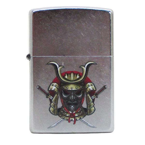 ジッポー オイルライター USA Zippo 和柄シリーズ 兜 刀 Z207-107668&ギフトボックスセット(オイル+フリント+BOX)/送料無料拍卖