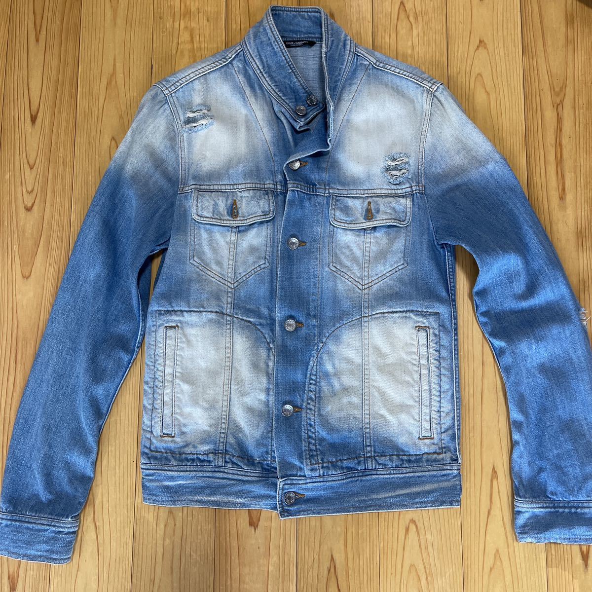 ドルチェ&ガッパーナ デニムジャケット 新品同様 サイズ44拍卖