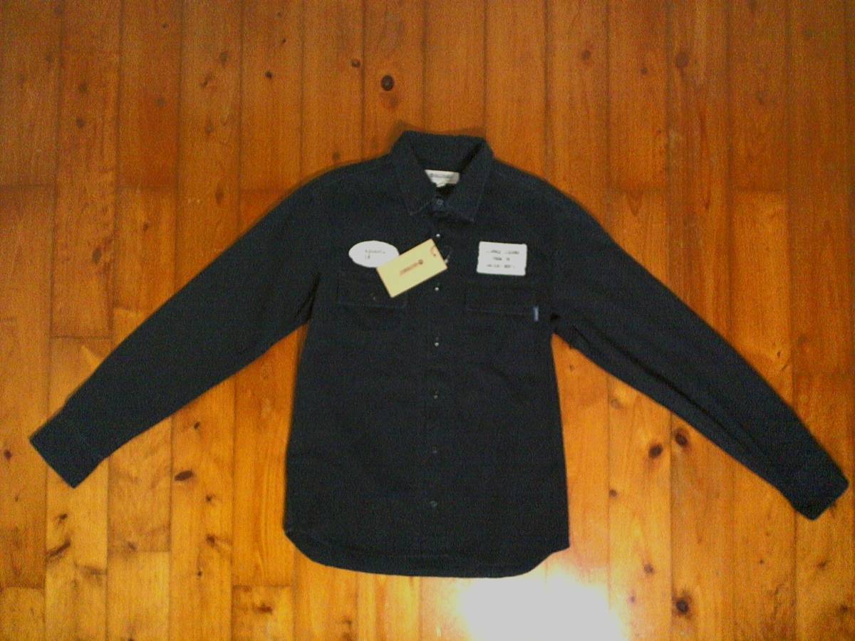 新品・未使用・ユーズド加工☆マジックナンバー×ボーンフリー【MAGIC NUMBER×BORN FREE 別注】ワークシャツ チノ コットンシャツ S 濃紺拍卖