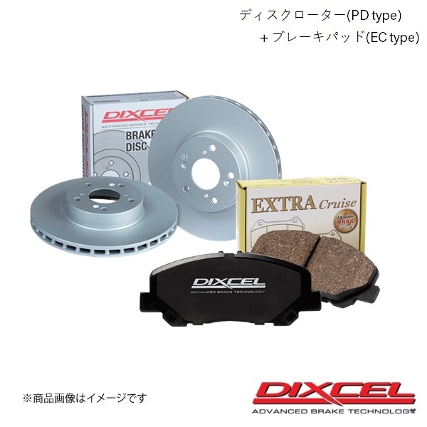 DIXCEL/ディクセル ディスクローターPD+ブレーキパッドEC セット パジェロ ミニ H53A H58A 98/8~ フロント 3416063S+341178拍卖