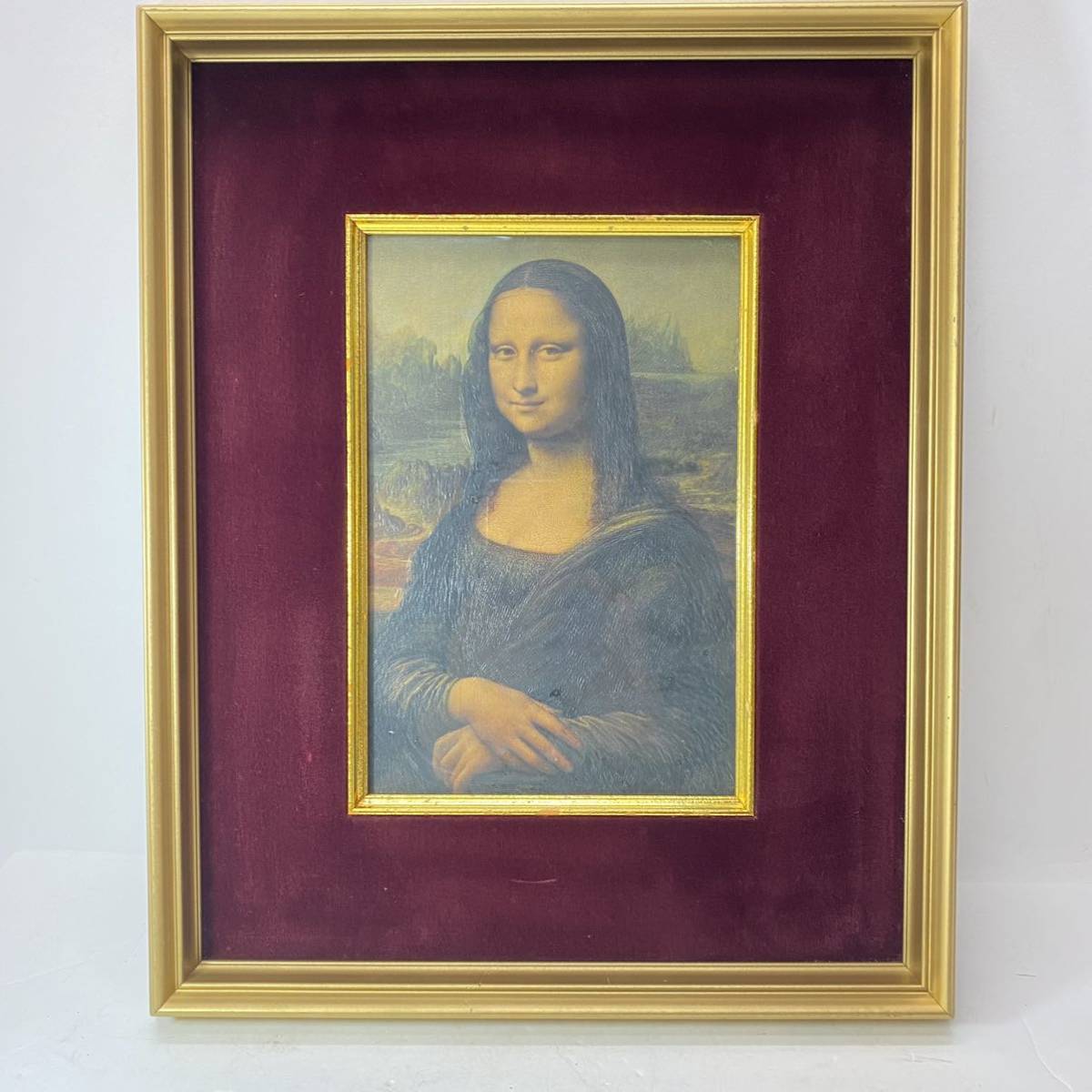 額装 モナリザ 手描き風 樹脂製 額縁 レトロ 壁飾り インテリア拍卖