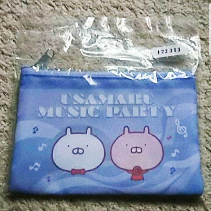 うさまる&うさこ『フェイス ポーチ』一番くじ「ミュージックパーティー」D賞拍卖