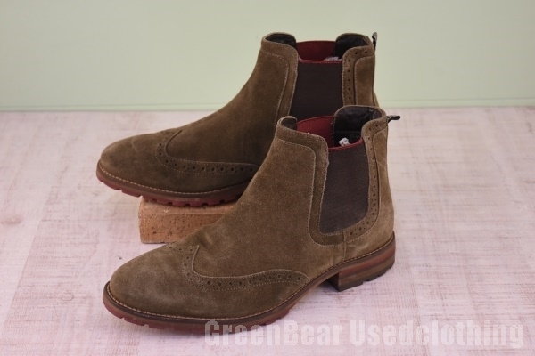 W789◆SANSIBAR SHOES スウェード サイドゴアブーツ メンズ 25cm拍卖