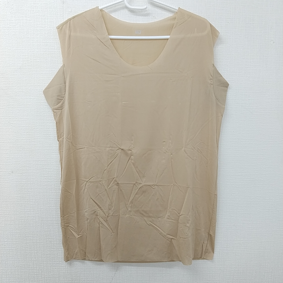 88-00755 送料無料 【アウトレット品】 GUNZE クルーネック スリーブレス Tシャツ専用インナー メンズ Lサイズ ロッシュベージュ拍卖