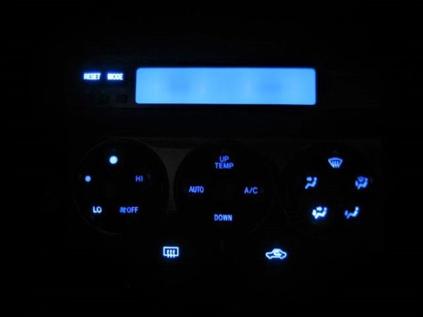 HILUX SURF ハイラックスサーフ N215W/N210W エアコン照明用 LED 1台分セット! ブルー拍卖