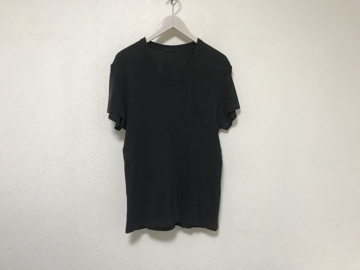 本物タトラスTATRASコットンVネック半袖Tシャツメンズサーフアメカジミリタリービジネススーツ3グレーポーランド製L拍卖