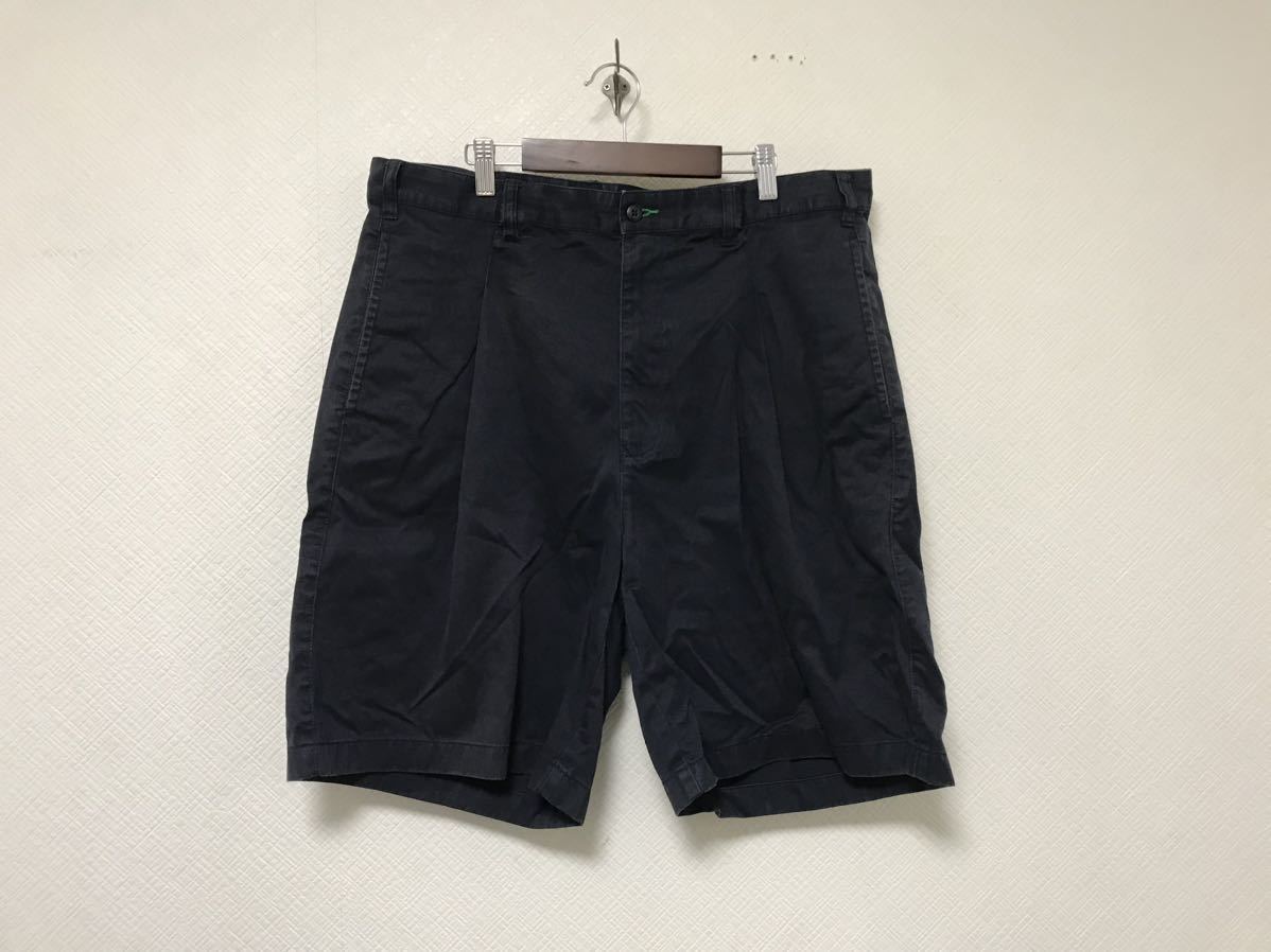 本物トミーヒルフィガーTOMMY HILFIGERコットンデカビッグチノハーフショートパンツミリタリーサーフアメカジメンズ40インチ紺2XL拍卖