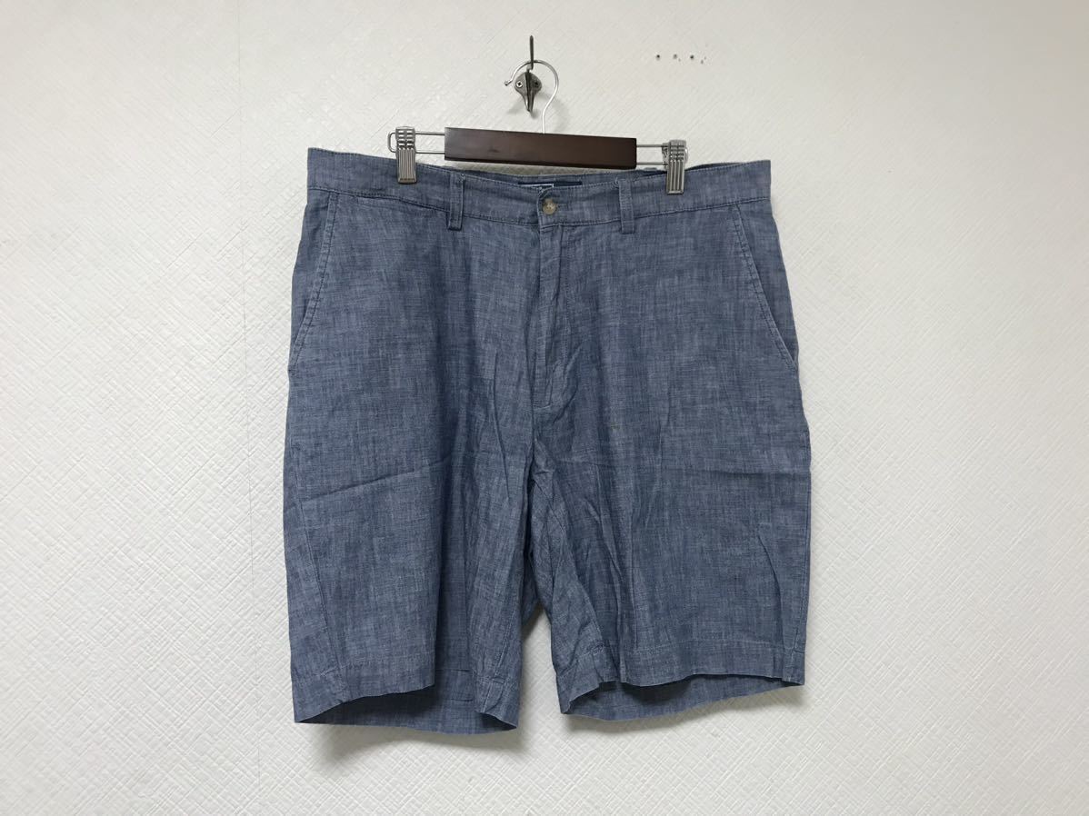 本物ポロラルフローレンPOLO Ralph LaurenコットンシャンブレーカーゴハーフショートパンツミリタリーアメカジサーフビジネスメンズL青34拍卖