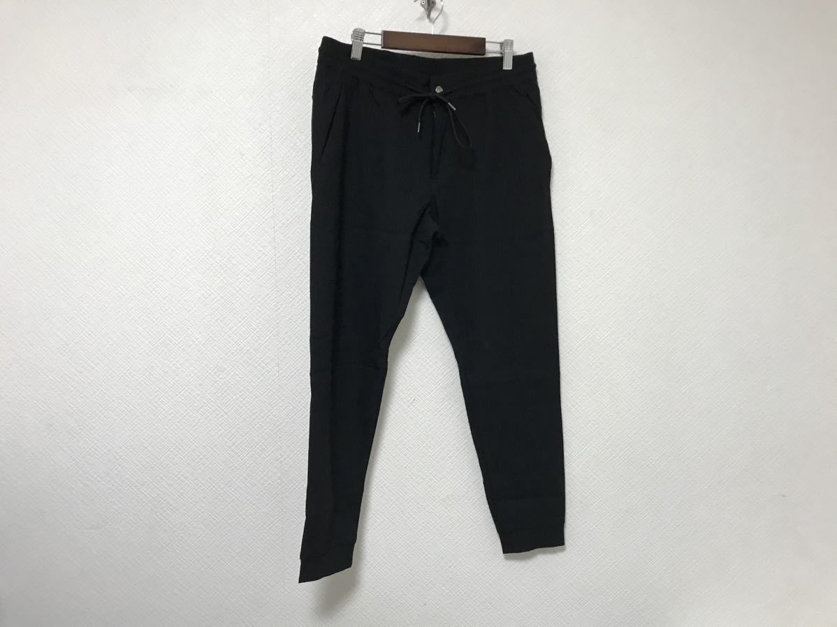美品本物コムサイズムCOMME CA ISMイージースキニースラックスパンツワークミリタリーアメカジサーフビジネススーツメンズ黒ブラック柄M拍卖