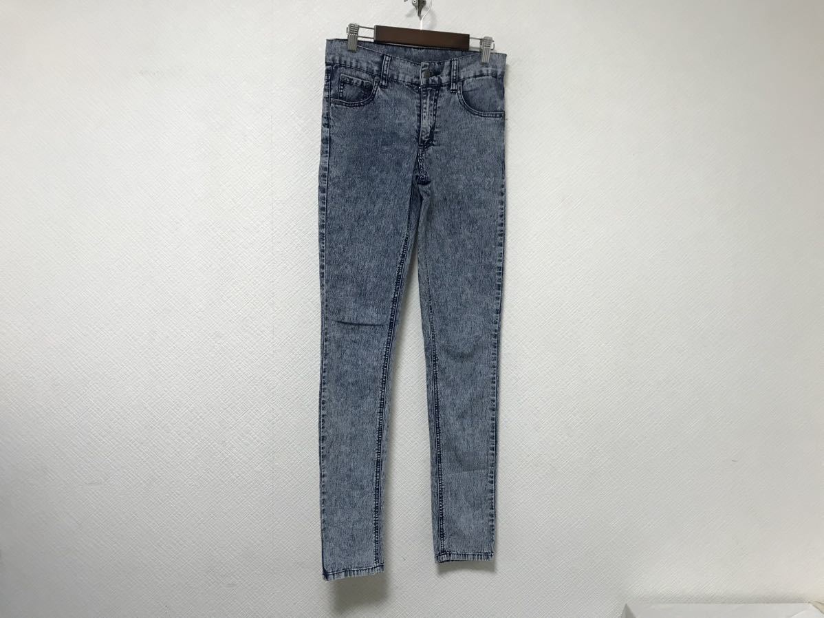 本物チープマンデーCHEEPMONDAYコットンストレッチスキニーデニムパンツミリタリーアメカジサーフワークビジネススーツレディース25青拍卖