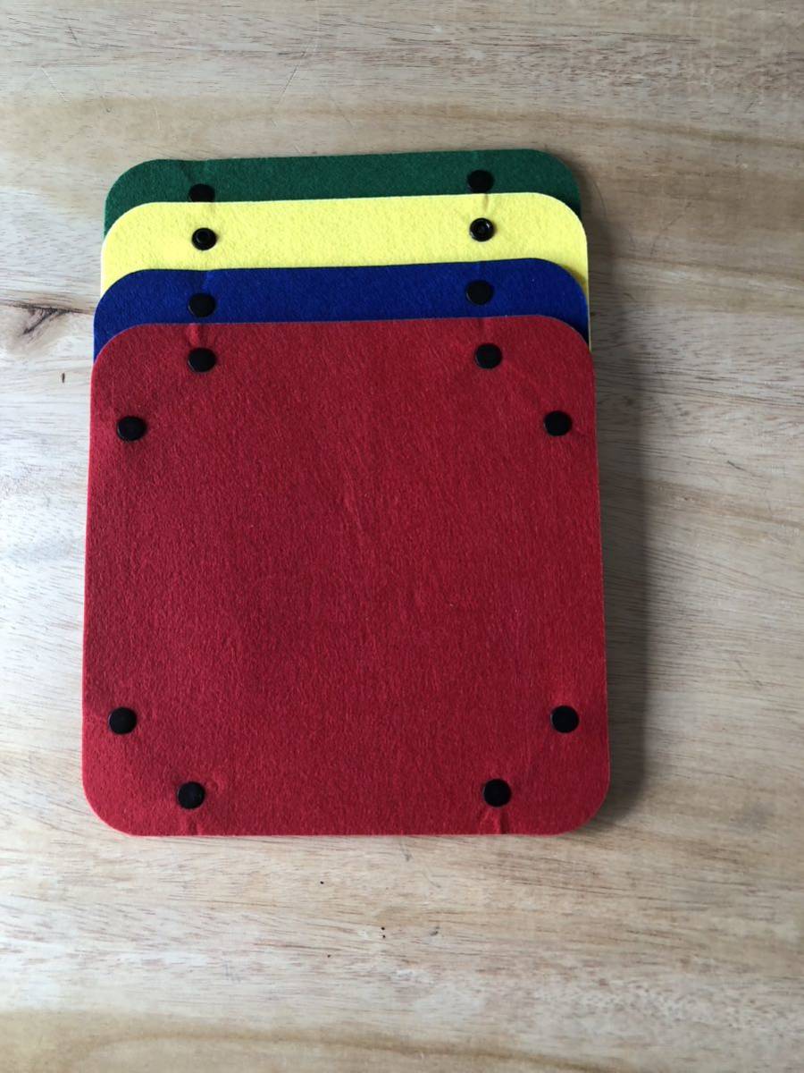 フェルト小物入れ4個セット組み立て式@ジグソーパズル仕分け用拍卖