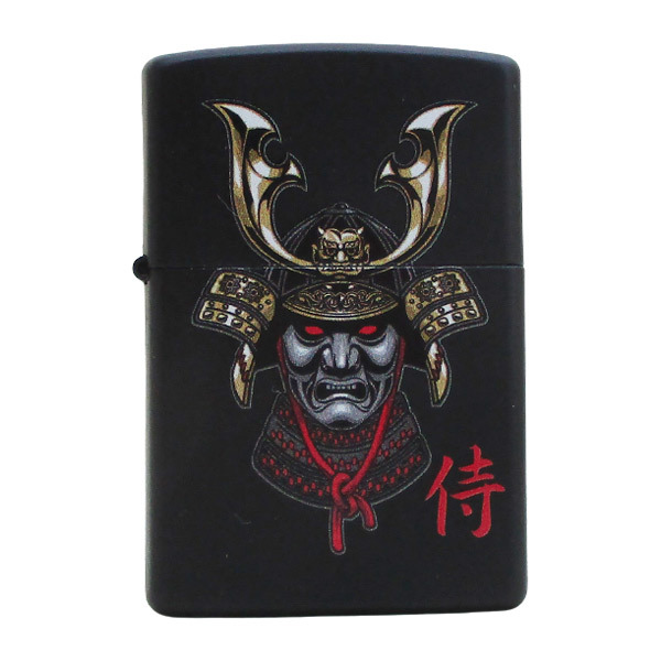 ジッポー オイルライター USA Zippo 和柄シリーズ 侍 Z218-107669&ギフトボックスセット(オイル+フリント+BOX)/送料無料拍卖