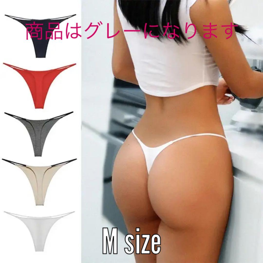 D-96.set割▲200円〜 Tバックショーツ レディース グレー M拍卖