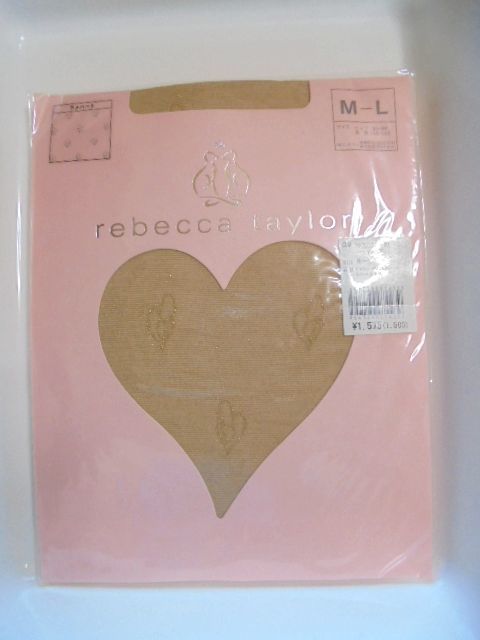 新品 レベッカテイラー ストッキング M~L ラメハート ゴールド拍卖