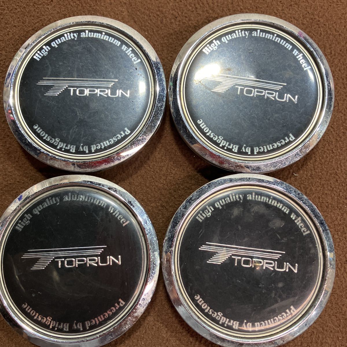 L82306 ブリジストン TOPRUN ホイールセンターキャップ 4枚★送料250円拍卖